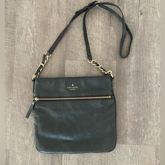 kate spade Bags Kate Spade Black Leather Crossbody Jackson Street